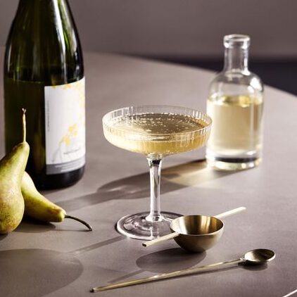 Ferm Living - ripple champagne glazen transparant