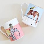 Yvonne Ellen - giraffe & olifant mok groot gift box