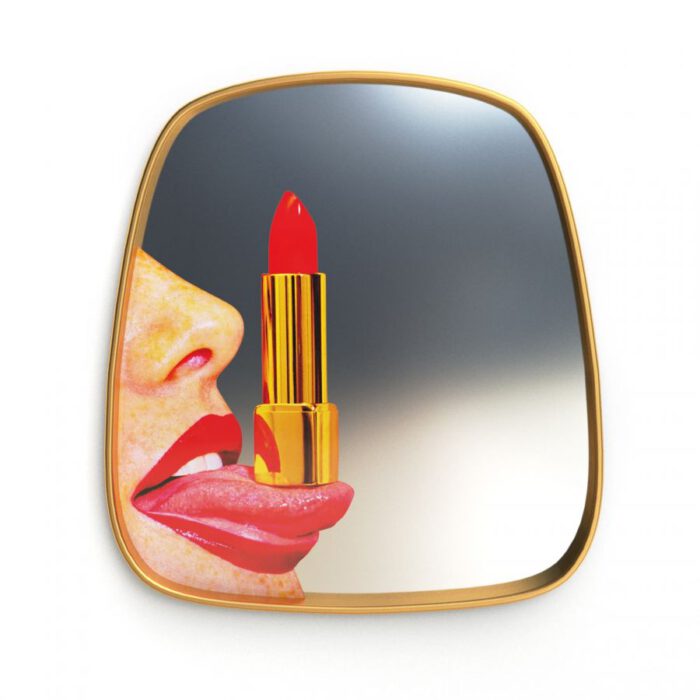 Seletti - toiletpaper tong lipstick spiegel